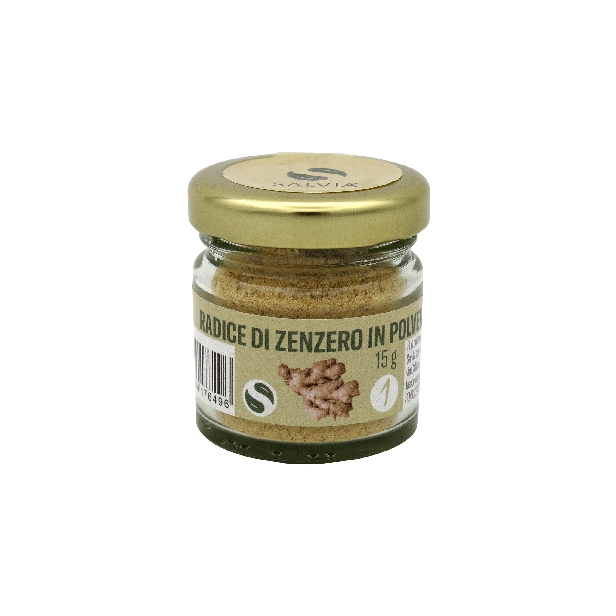 Radice di zenzero in polvere