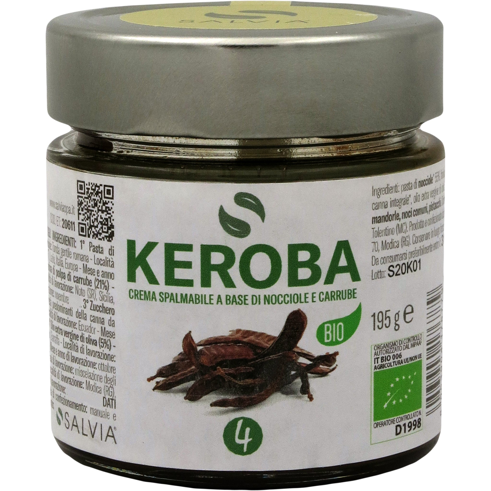 Keroba - Crema di nocciole e carruba BIO