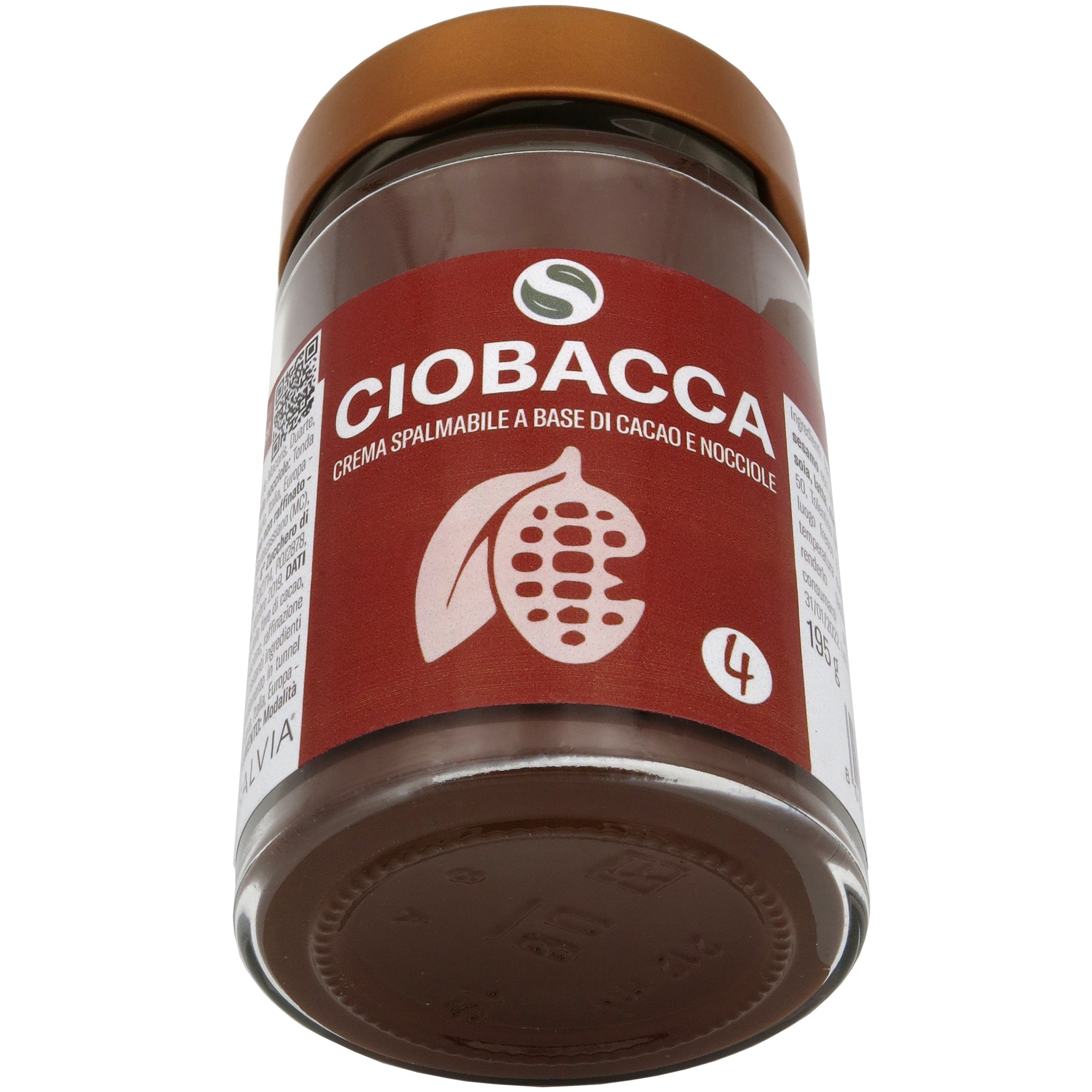 Ciobacca - Crema spalmabile a base di cacao e nocciole