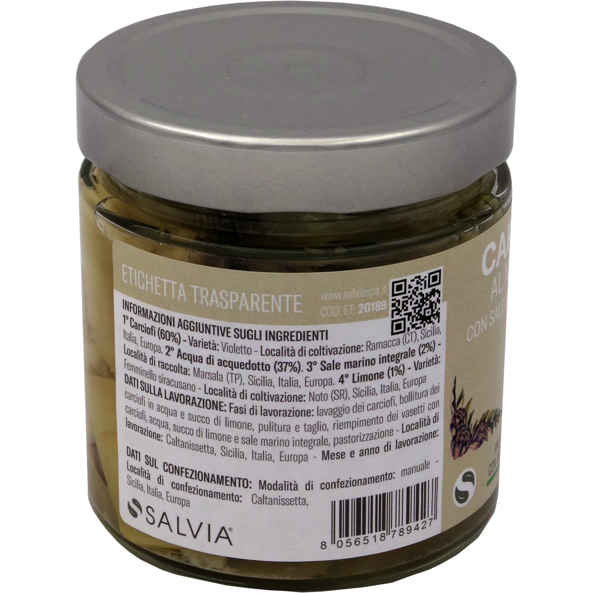 Carciofi al naturale BIO