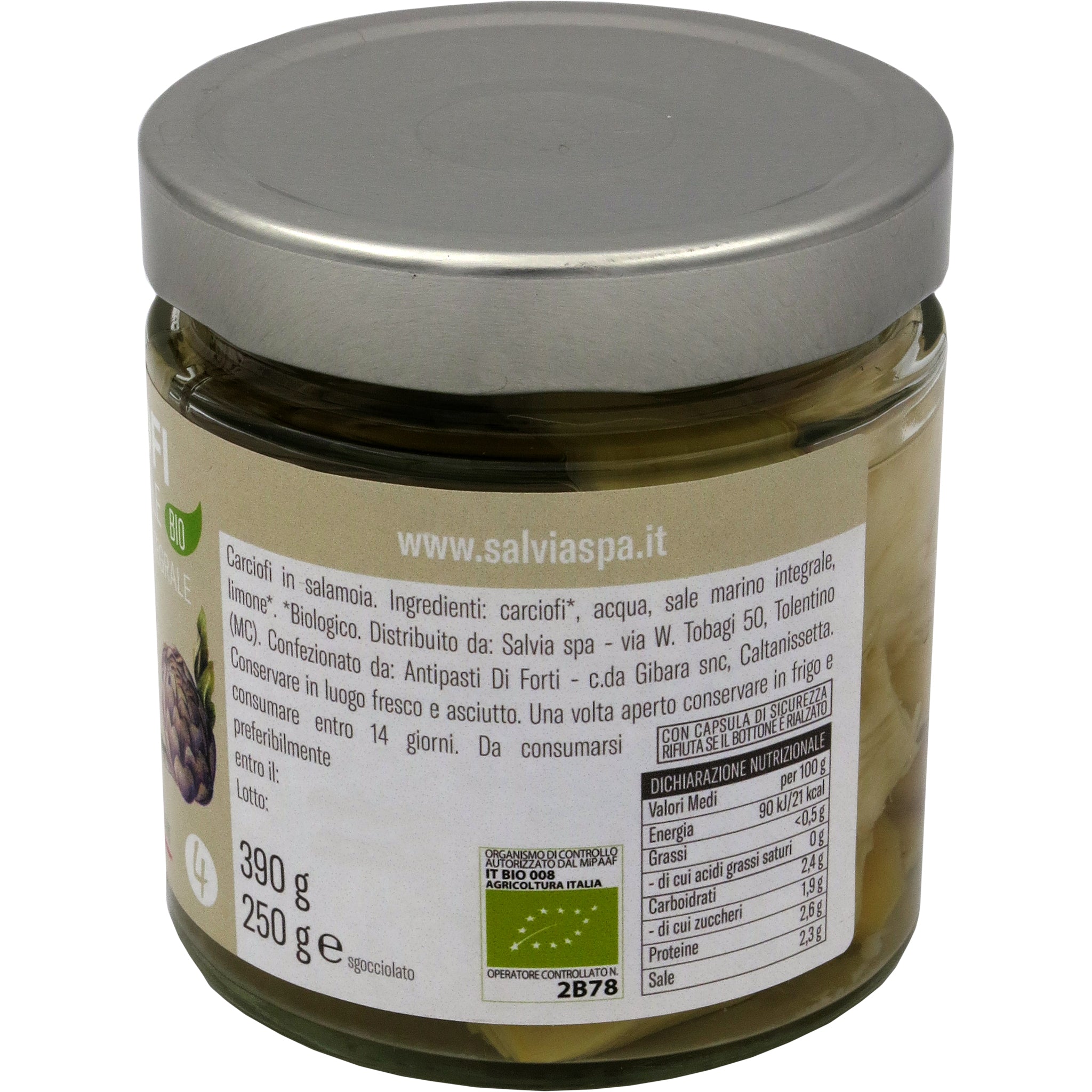 Carciofi al naturale BIO